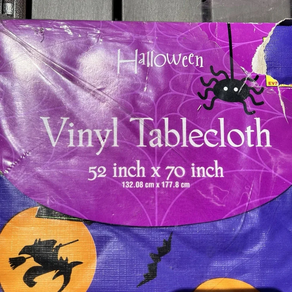 Halloween Vinyl Tablecloth Oblong 52x70